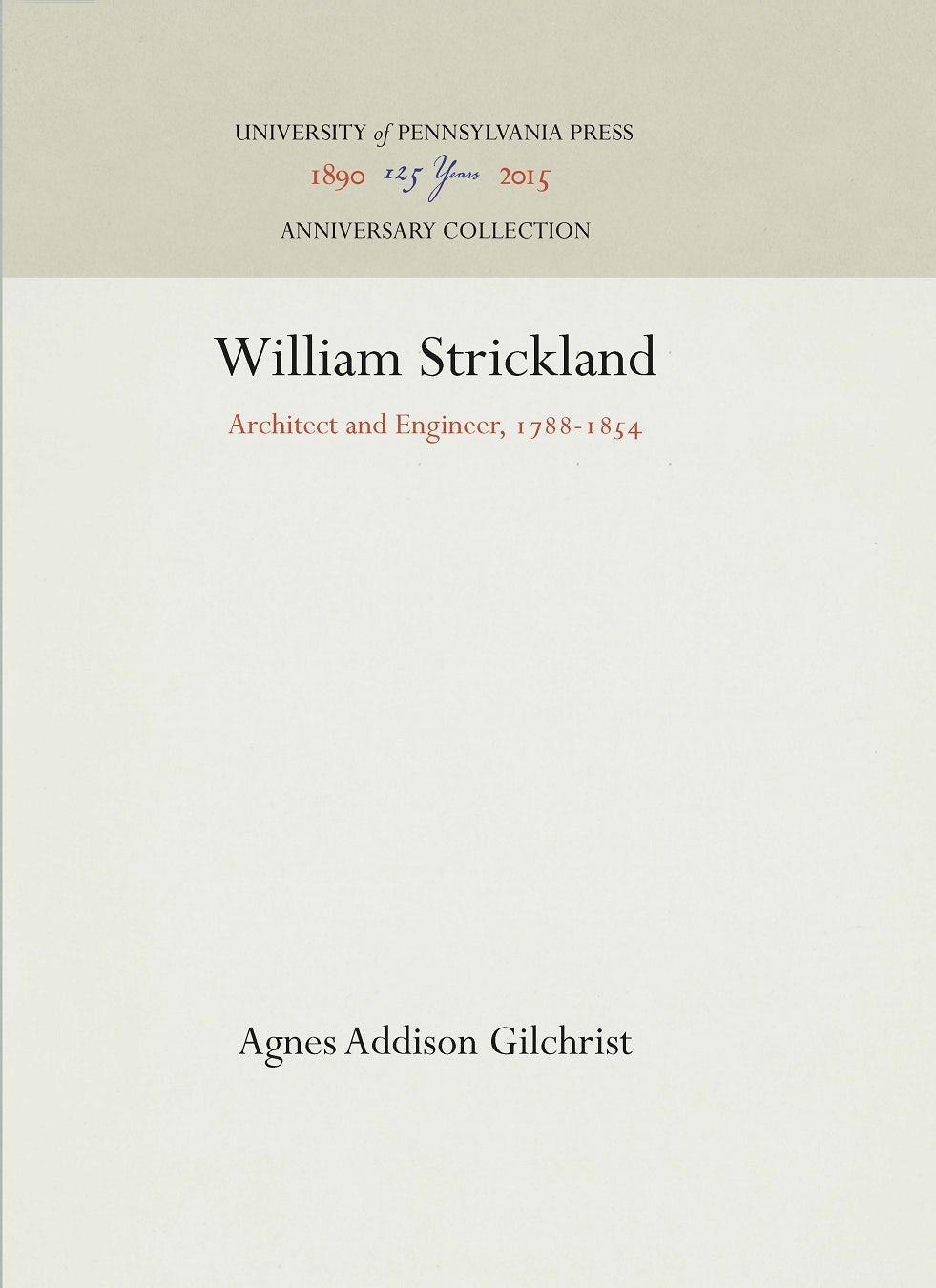 Book cover image for William Strickland ISBN: 9781512819632